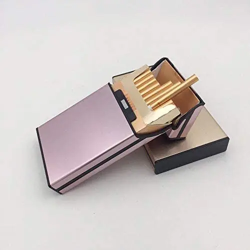 
Aluminum Cigarette Case With The Magnet Pocket Box Holder Container Storage Pack Case for women 