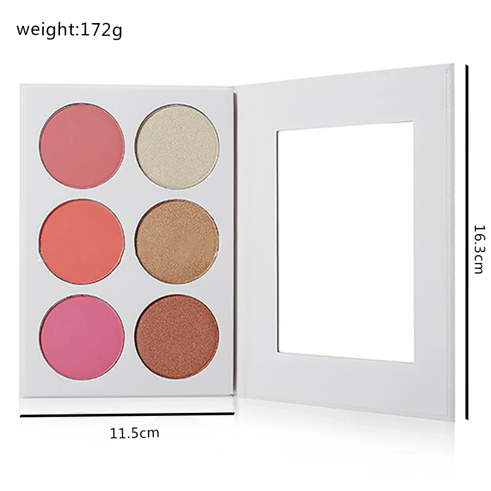 Customized Label Pressed Powder Blusher Kit Soft Matte Blush And