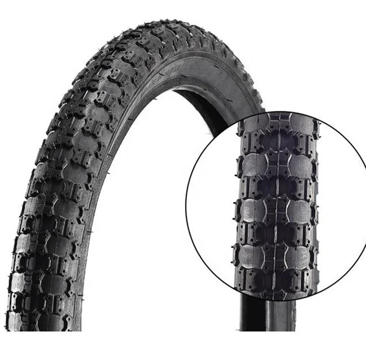 

Bicycle tire 12/14/16/20/24/26 inch 1.75/1.95/2.4 mountain bike outer tire accessories, Black