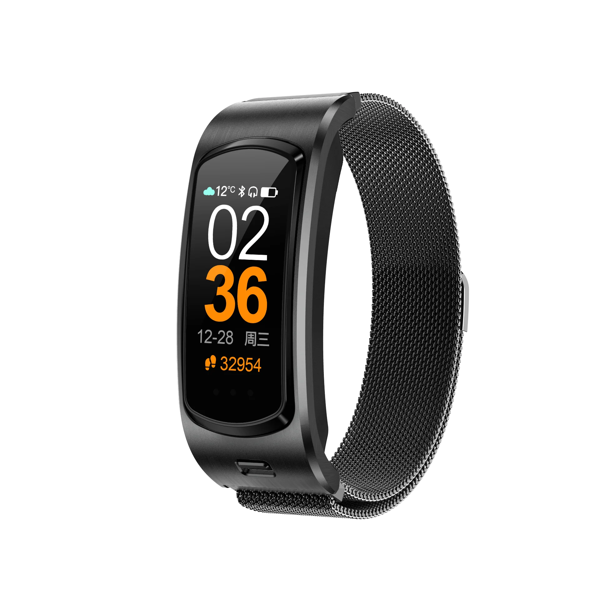 

Support Ukrainian Italy Portugal M7 Fitness Bracelet Wristband Wireless BLE Earphone 2 In 1 BLE 5.0 blood pressure