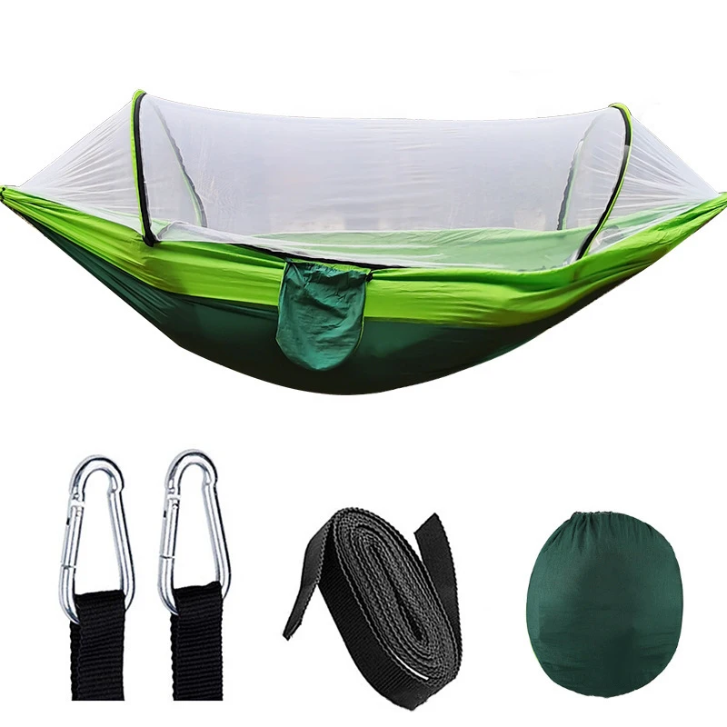

JETSHARK anti-rollover quick open sunshade double people Light Weight Portable Camping outdoors Hammock With mosquito net