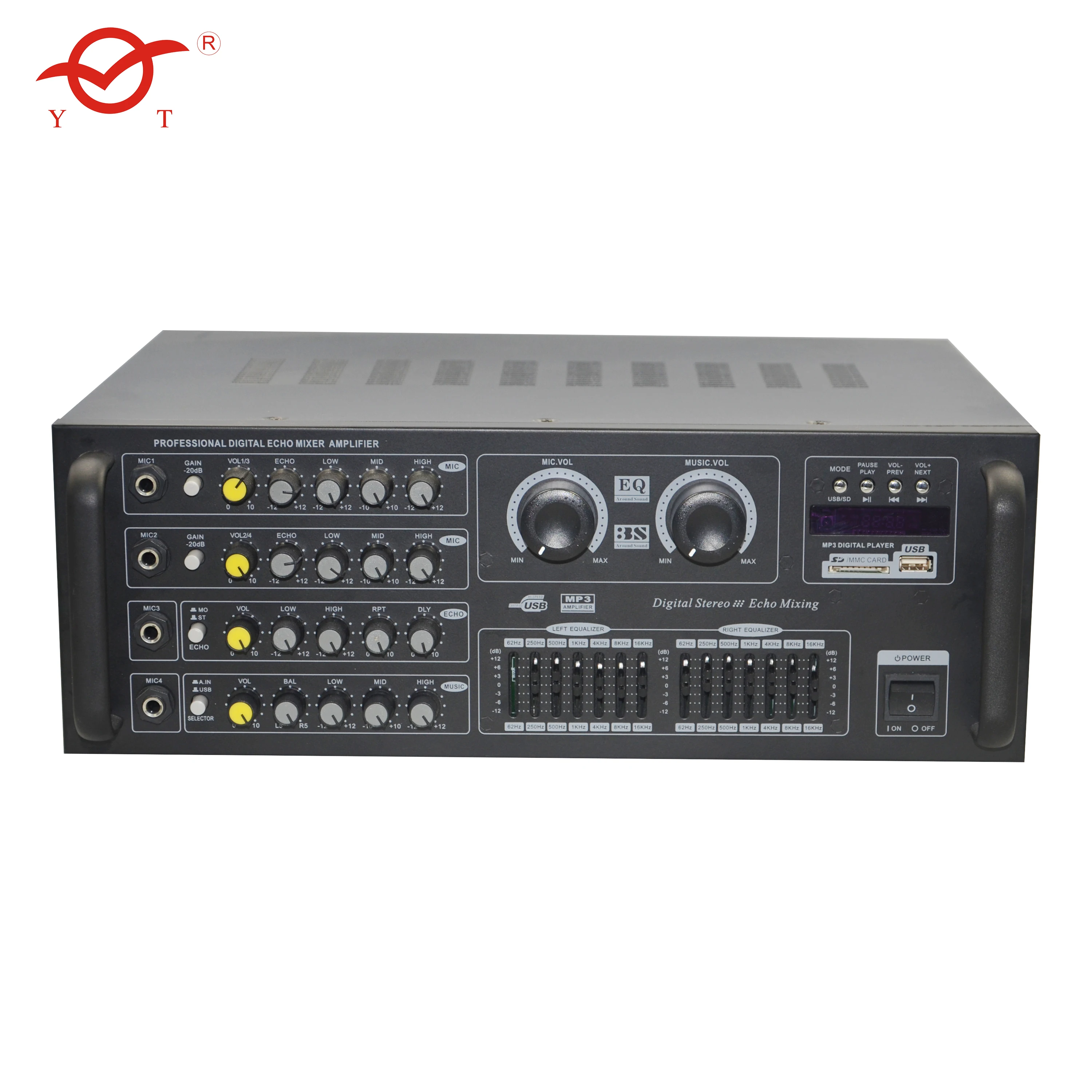 

Factory high quality professional audio power amplifier karaoke mixer amplifier YT-G908