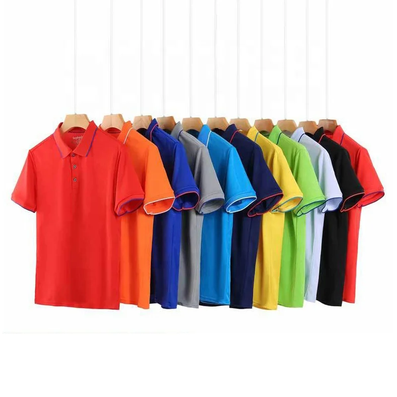 

multicolor wholesale cheap price high quality man smart casual polo t-shirt for men with collar summer unisex shirts low MOQ, Accept custom color