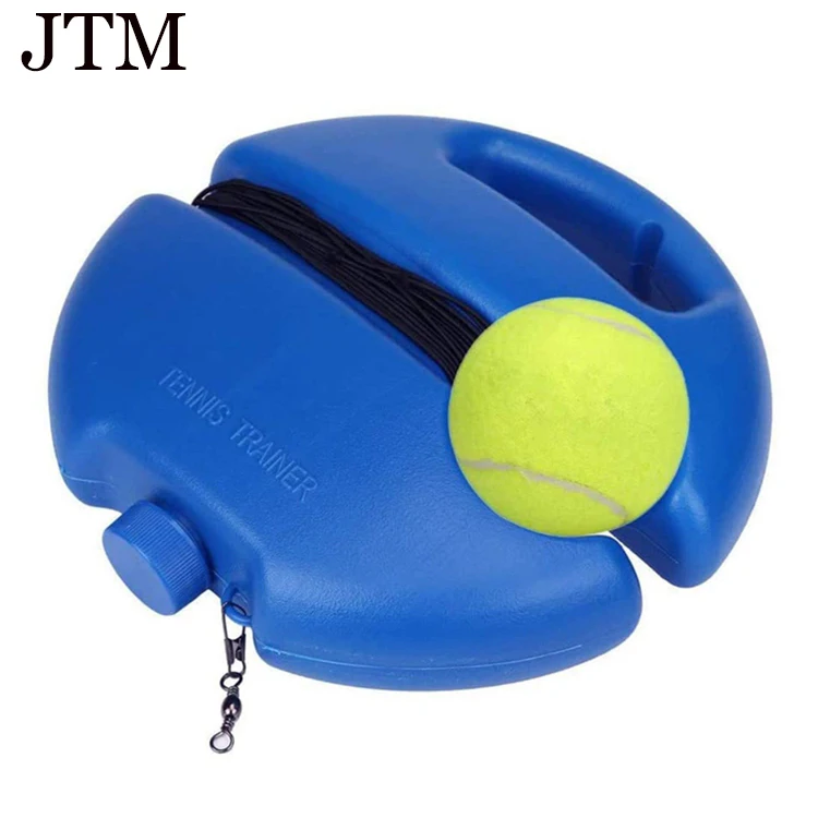 

Tennis Training Device Fixed with Line Rebound Tennis Trainer Sports Equipment, Blue