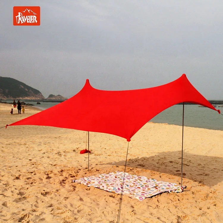 

Amazon hotsale lycra tent with sandbags , sun shelter tent for beach , outdoor