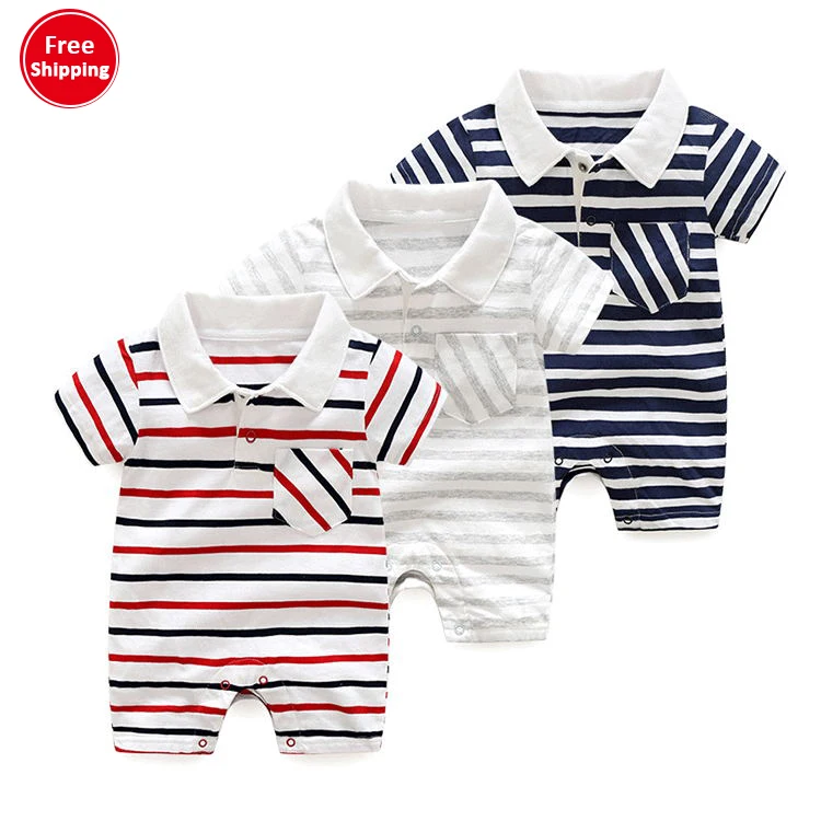 

Guangzhou hot selling popular wholesale summer cotton clothing baby bodysuits baby girl short sleeve romper, As shown