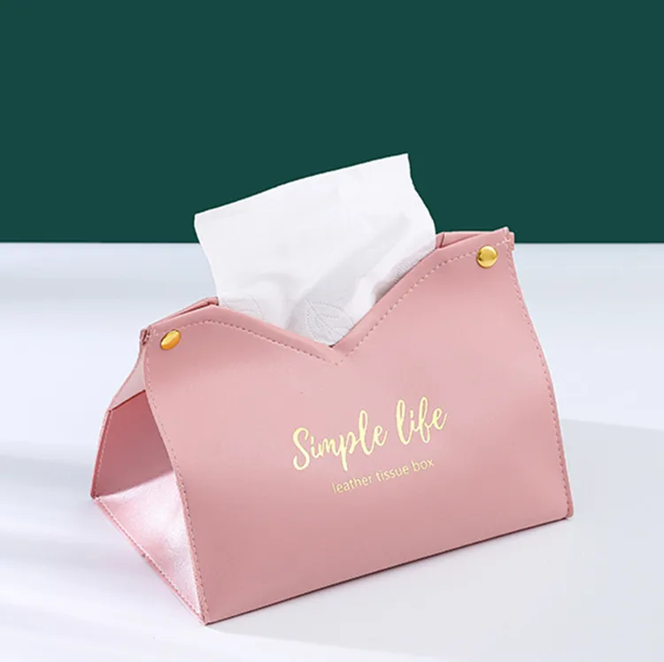 

Creative Home Living Room Tissue Box Fashion Leather Tissue Box Customized Car Paper Boxes