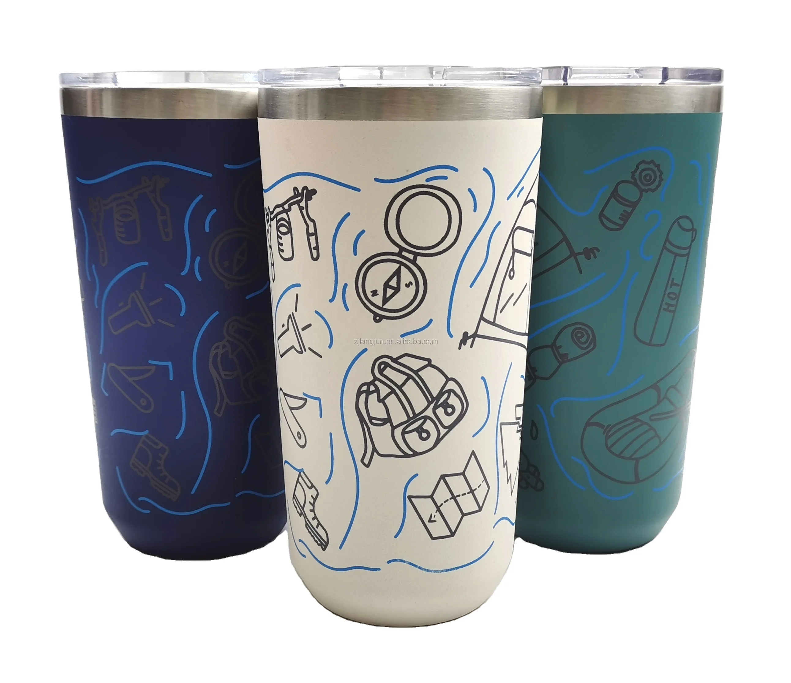 

Double Wall Coffee Mug Insulated Tumblers Sublimation Stainless Steel USA 12 Oz