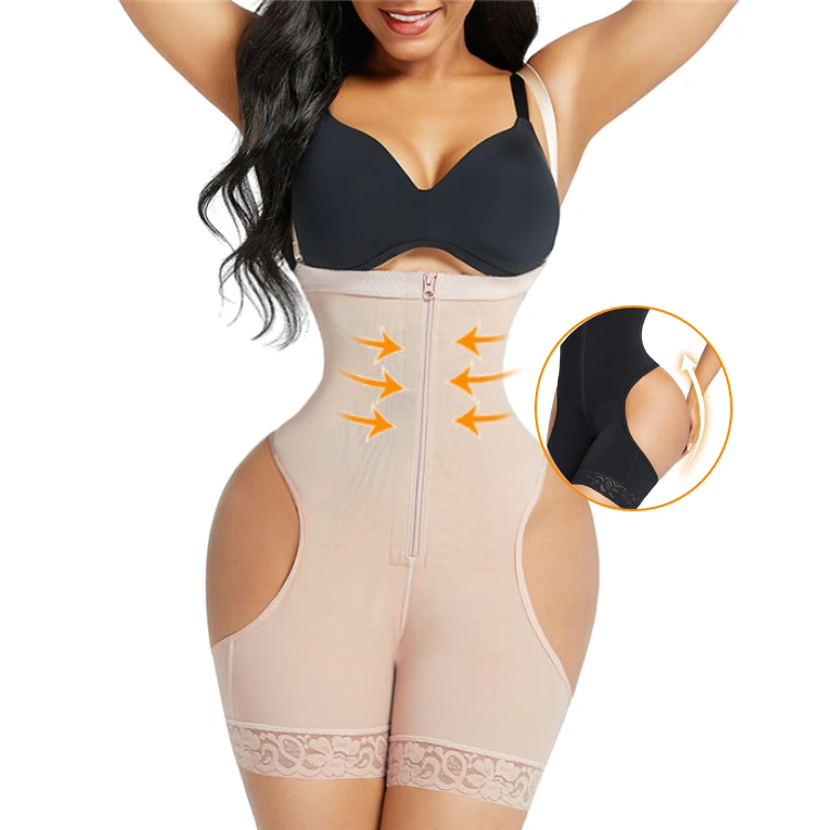 

New Arrival Bodyshaper Shapewear Enhancer Hip Removable Shoulder Strap Bodysuit Shapewear For Women