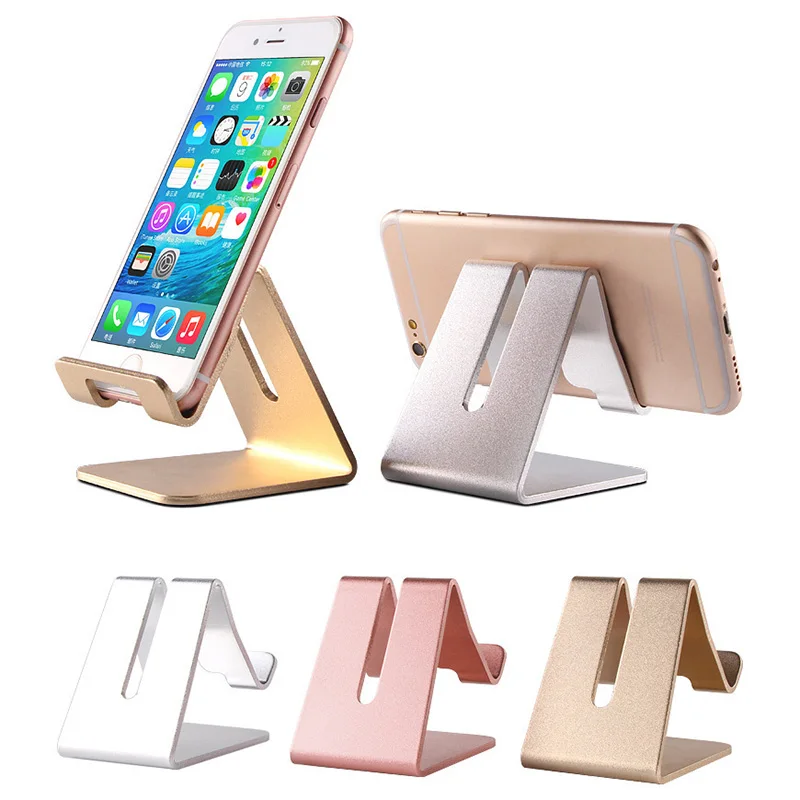 

flexible charging cell phone holder metal aluminum desktop mobile phone holders lazy phone holder