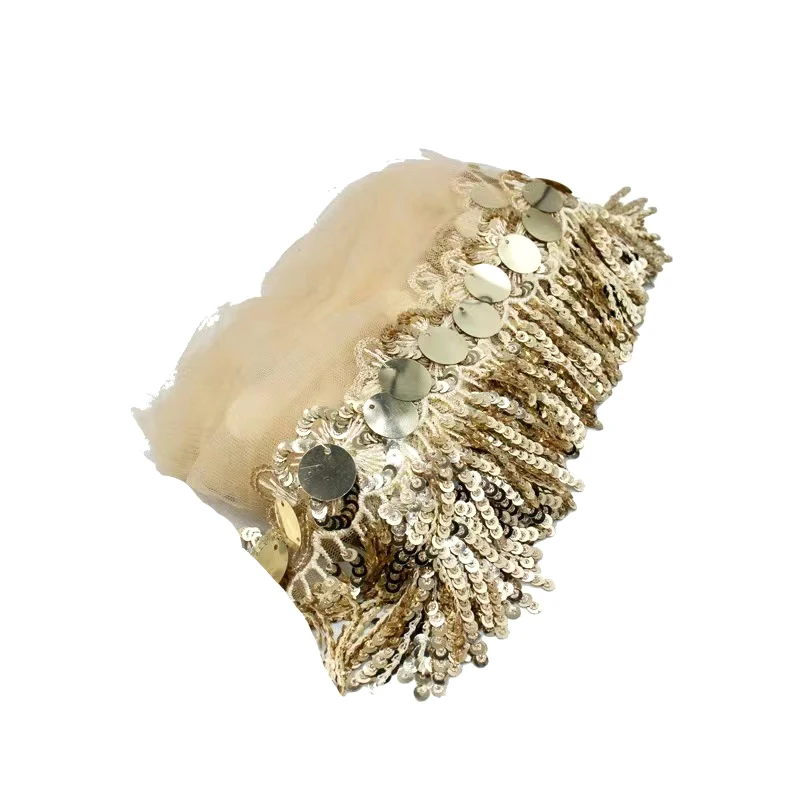 

latest style 3d polyester embroidered fringe lace trim