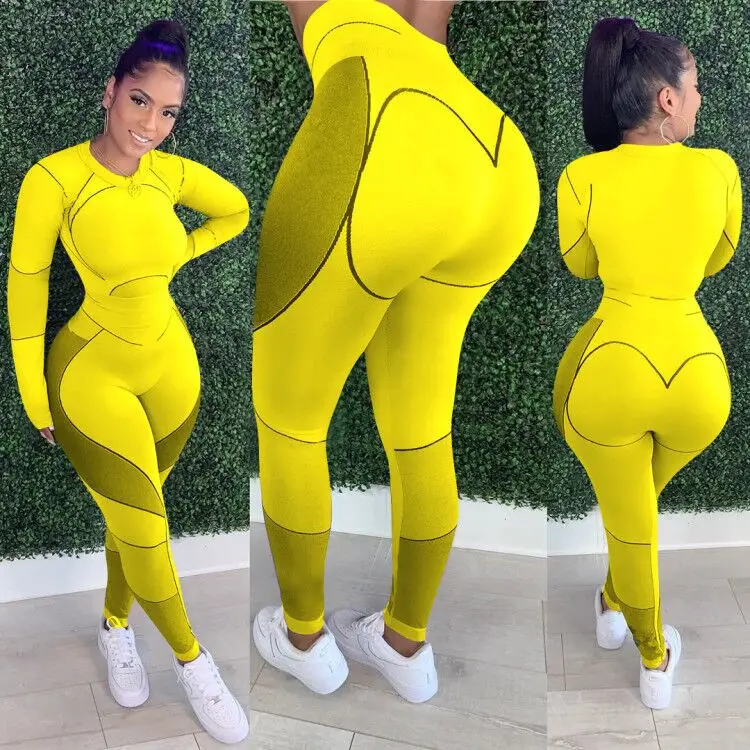 

X01554C Phoenix hot sale women 2 pieces sets sort yoga sets elastic, Black