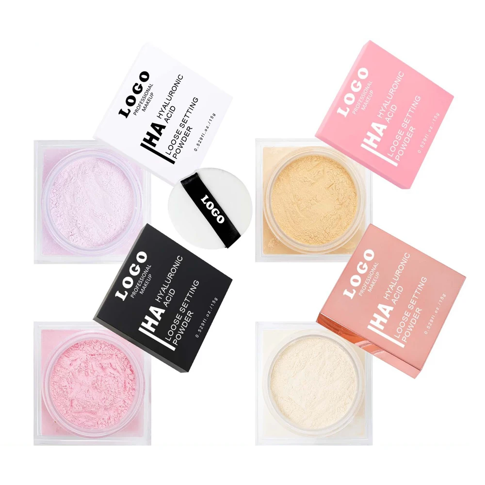 Wholesale Professional Private Label Oil Control Setting Matte Waterproof Concealer Foundation Face Base Makeup Loose Powder