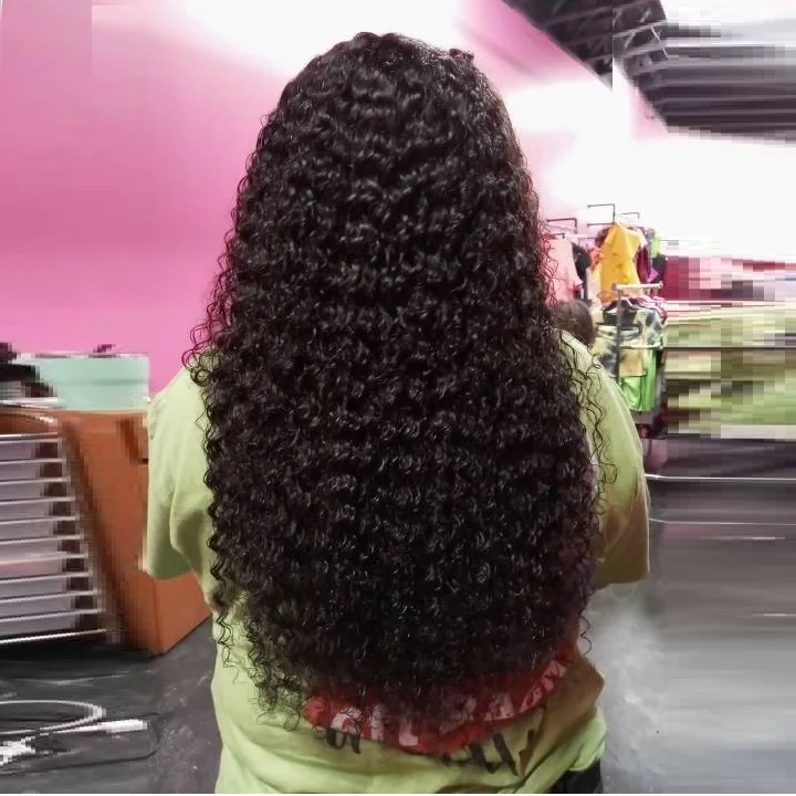 

Transparent lace Front 13X4 Closure 5x5 6x6 Wet and Wave Deep Curly Wigs Cuticle Aligned Full Human Hairs Lace Wig 10-30