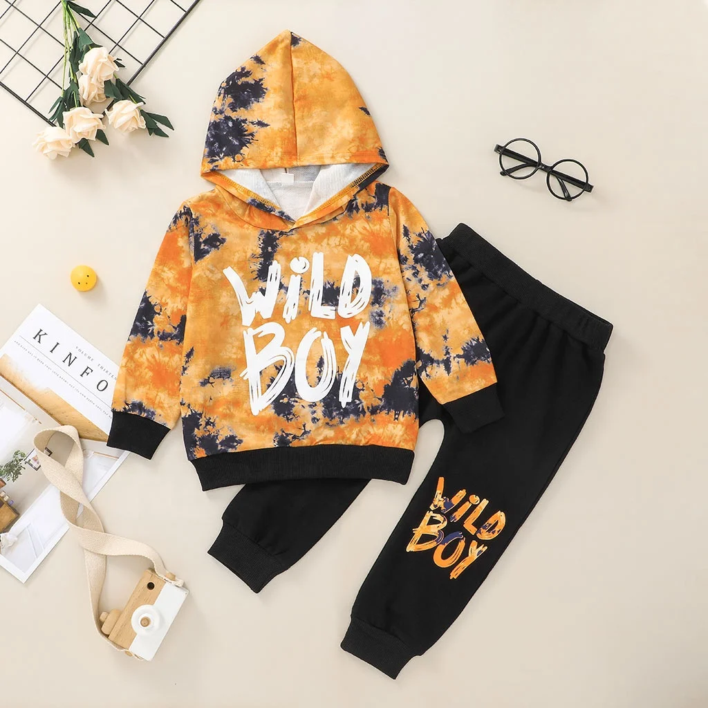 

kids clothing boys kids custom trendy kids clothing Boys Sport Clothes Hooded jogging suit