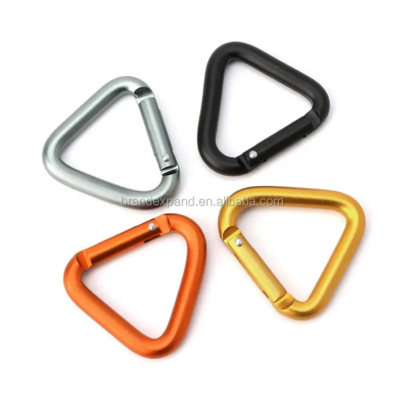 Hiking Keychain Triangle Carabiner Kettle Buckles Snap Clip Water Bottle Hook 