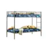 Commercial steel tube extra large bunk bed with ladder for university use