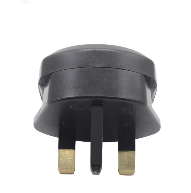 

EU to UK plug adapter 13A built-in fuse US to UK conversion plug white Type-G plug connector 2pins to 3 pins for shaver