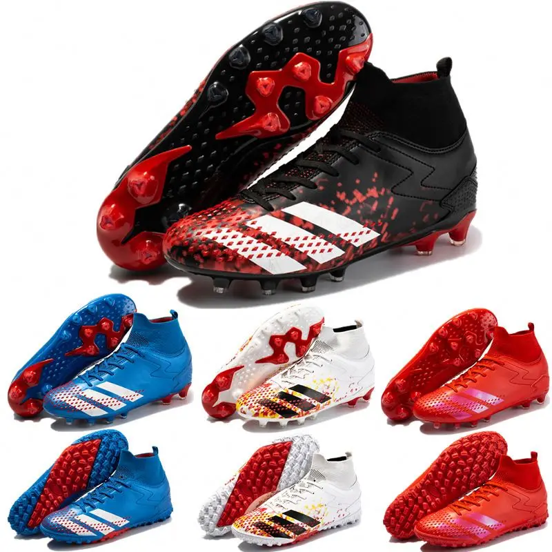 

Hot Sale high top football boots men professional athletic chuteira futebol trainers sneakers outdoor man soccer shoes boots