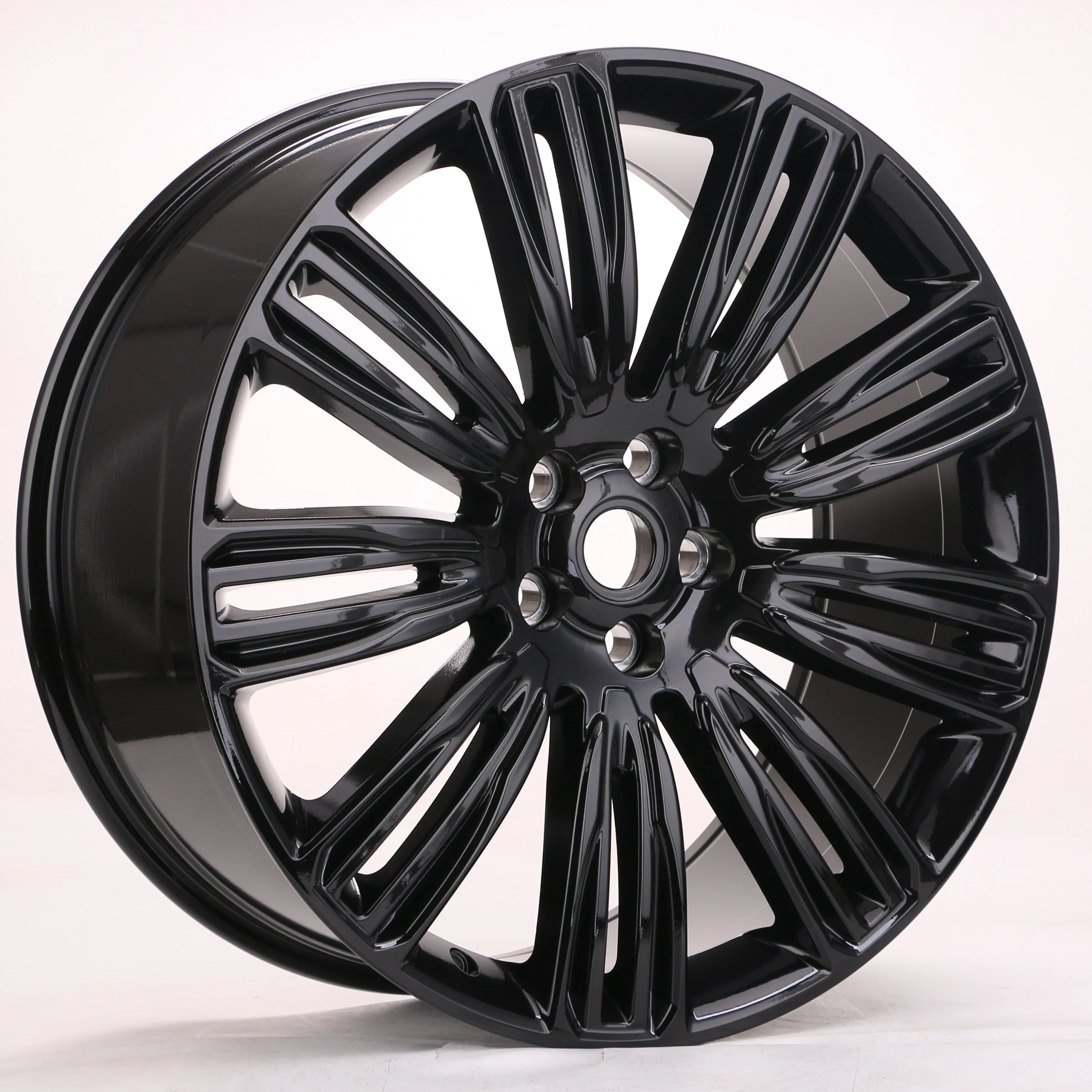 

Wholesale 22 inch Black 5X108 5X120 Gloss Black Alloy Rims Passenger Car Wheels For range rover evoque Car Rims
