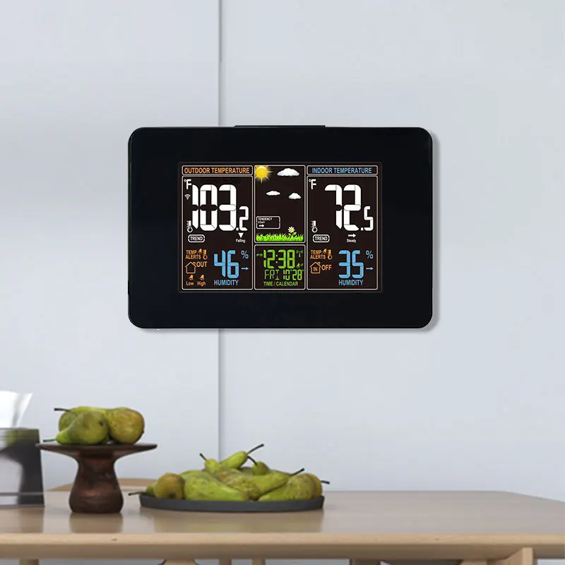 

Kitchen Calendar Date Day Alarm Clock For Kitchen, Black, white, custom
