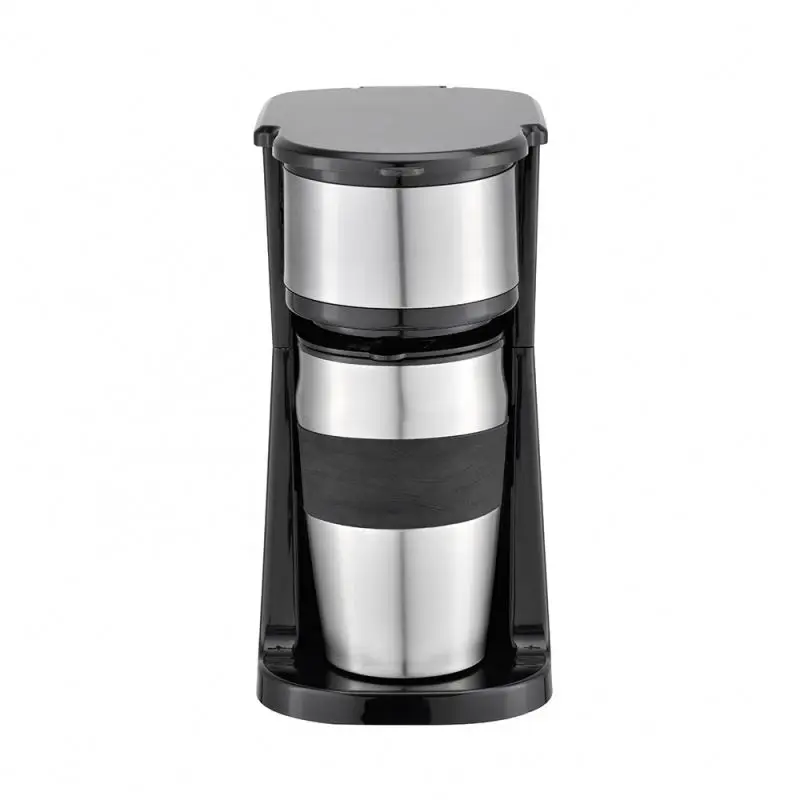 

single serve coffee maker Electric travel personal stainless steel coffee mug drip coffee maker