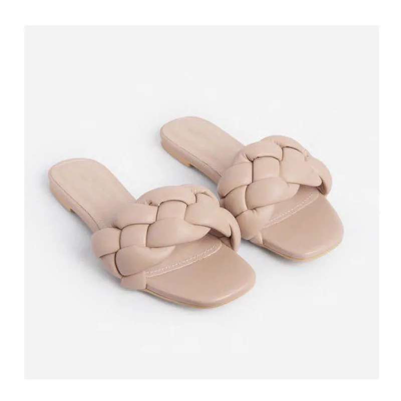 

Platform Flat Flattie Women's Ladies Heel Sandals Casual Shoes Women Slippers Hand Made Womens Slippers, Customized color