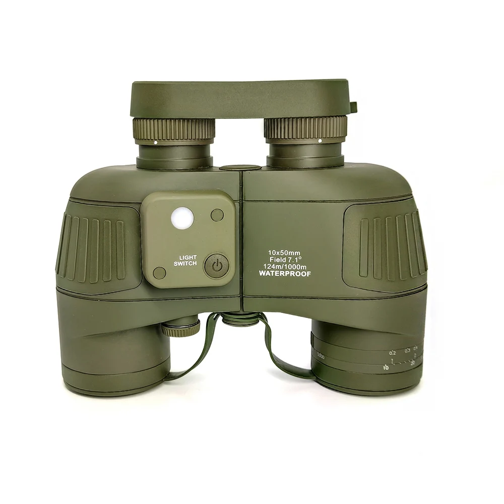 

Marine Navigation IPX8 Waterproof Day & Low Night Vision 7X50 Binoculars with Compass Range Finder