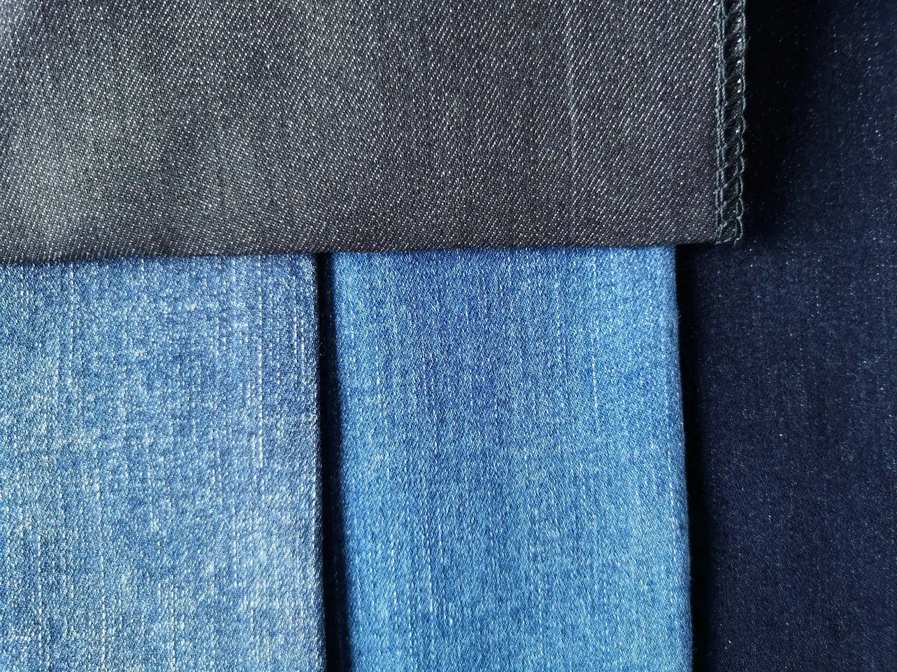 k933双芯柔软棉质弹力莱卡斜纹梭织牛仔面料男女牛仔裤 - buy stretch