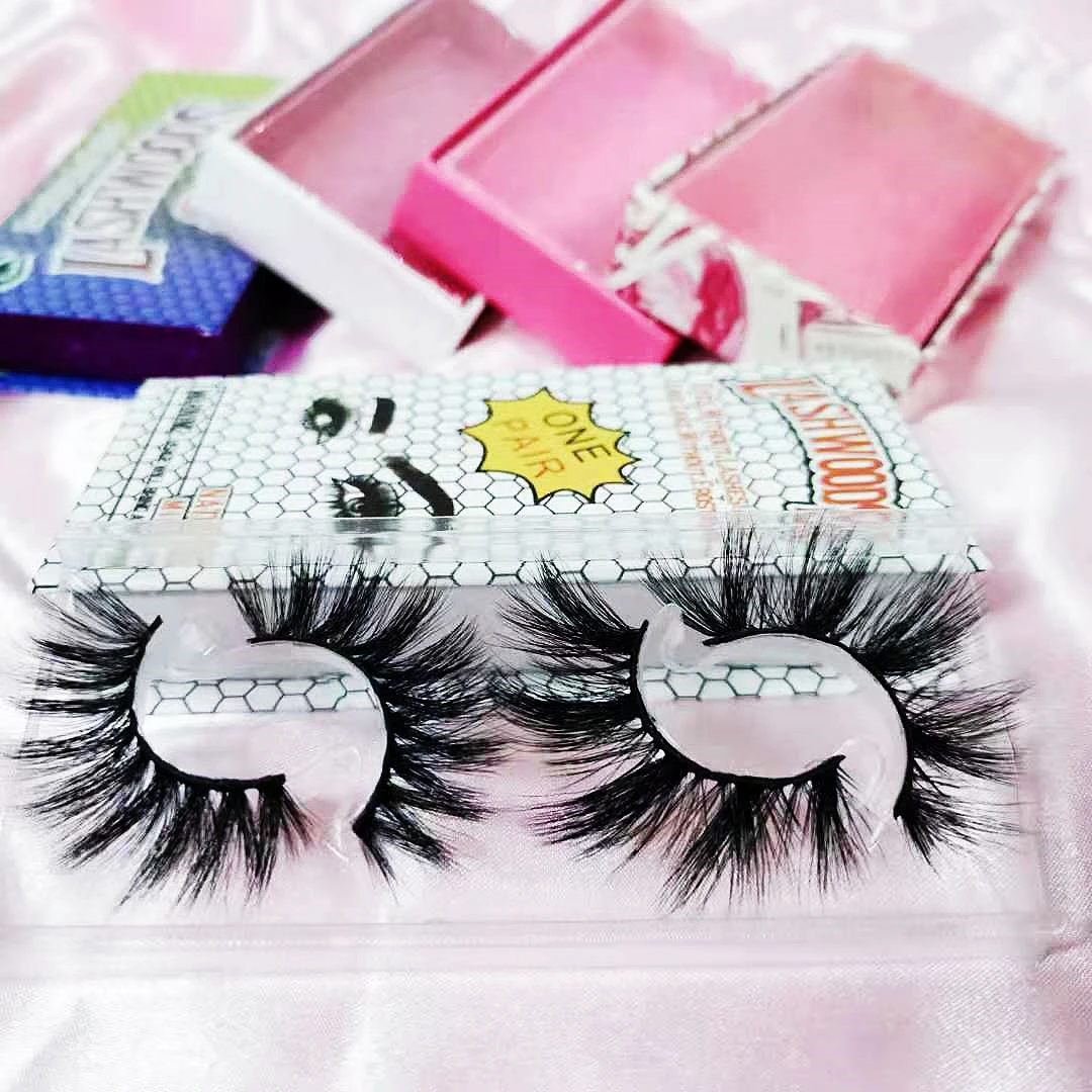 

2021 drop shipping ready to ship custom private label mink lashes 25mm lashes 3D real mink eyelashes with stock eyelash box