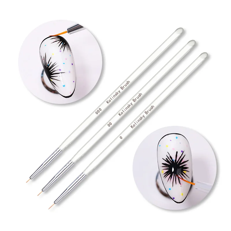 

Yaeshii Professional Kolinsky Acrylic Nail Brush For Nail Art Transparent Crystal Rod Kolinsky Nail Brush, Customized color