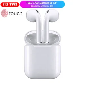 i12 TWS Wireless Bluetooth 5.0 Earphones Touch Control