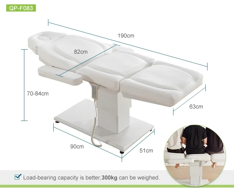 F083 Hot Sale Luxury Electric Treatment Bed Beauty Salon Facial Massage