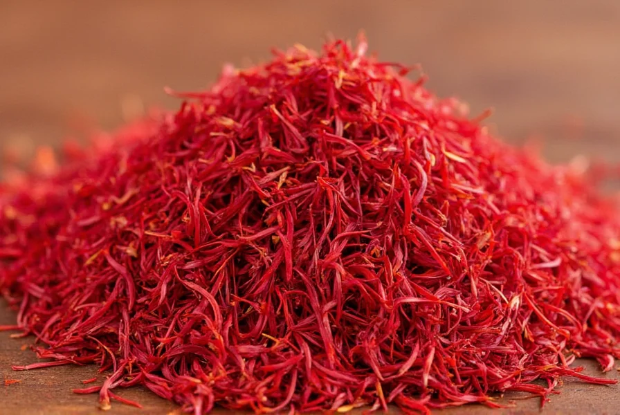 Close-up view of saffron stigmas being hand-harvested from purple crocus flowers at dawn