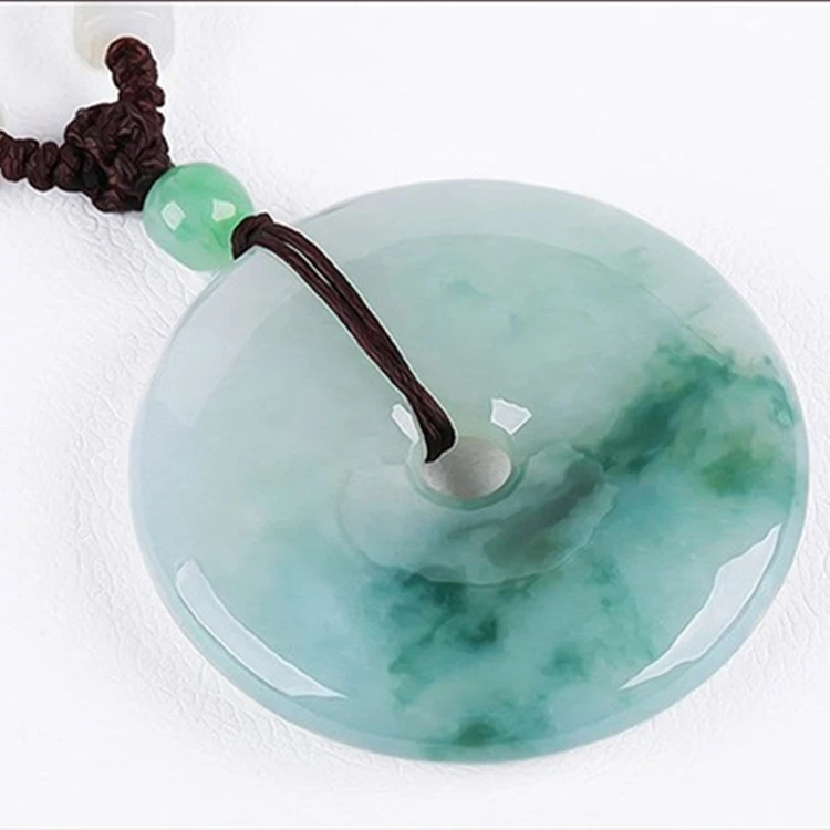 

Best Price Wholesale jade Pendant charms Peace Buckle Pendant necklace Beads Necklace Gift Jewelry charm Free Rope, Same as picture