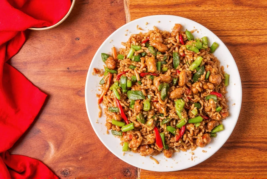 Smiling chef preparing a spicy stir-fry