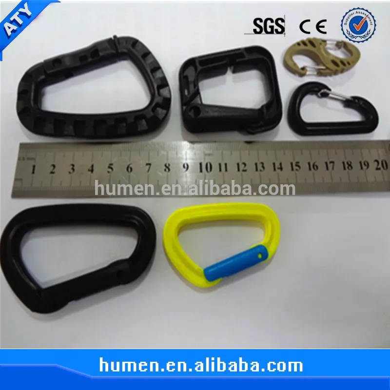 Plastic Climbing Carabiner,Plastic Carabiner Hook Clips,Swivel