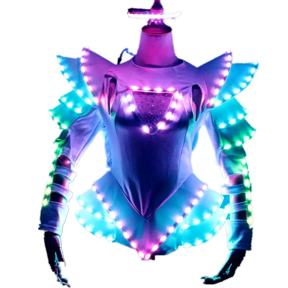 

New Arrival Bride Light Up Luminous Clothes LED Costume Ballet Tutu Led Dresses For Dancing Skirts Wedding Party, Rgb