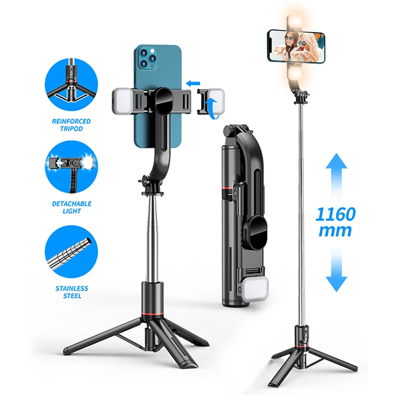 

CYKE L13D Portable Bluetooth Selfie Stick Tripod Stand Monopod Mobile Phone Invisible Extendable Selfie Stick For Iphone
