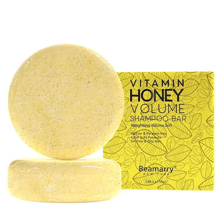 

Natural Sulfate Free Custom Handmade Vegan Volume Vitamin and Honey Shampoo Solid Bars
