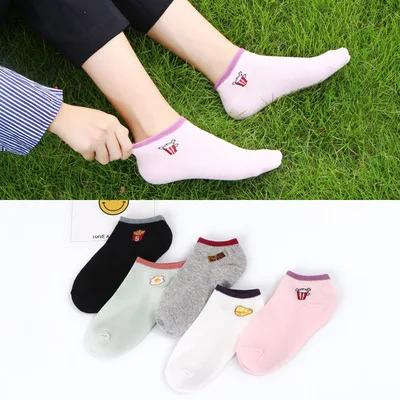 

sxx437 Cartoon cotton boat socks women's deodorant breathable casual short socks, Picture