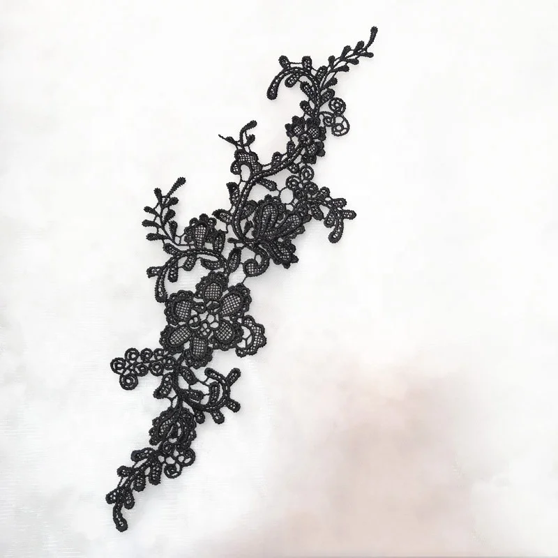 

Wedding dress colorful modern purple water soluble lace applique, Accept customized color