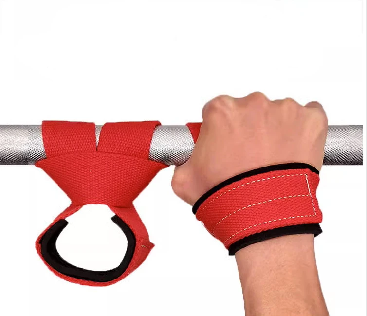 2026 Custom Logo Barbell Deadlift Booster Belt Fitness Anti Slip Hand Wraps Fitness Gym Lifting Wrist Straps