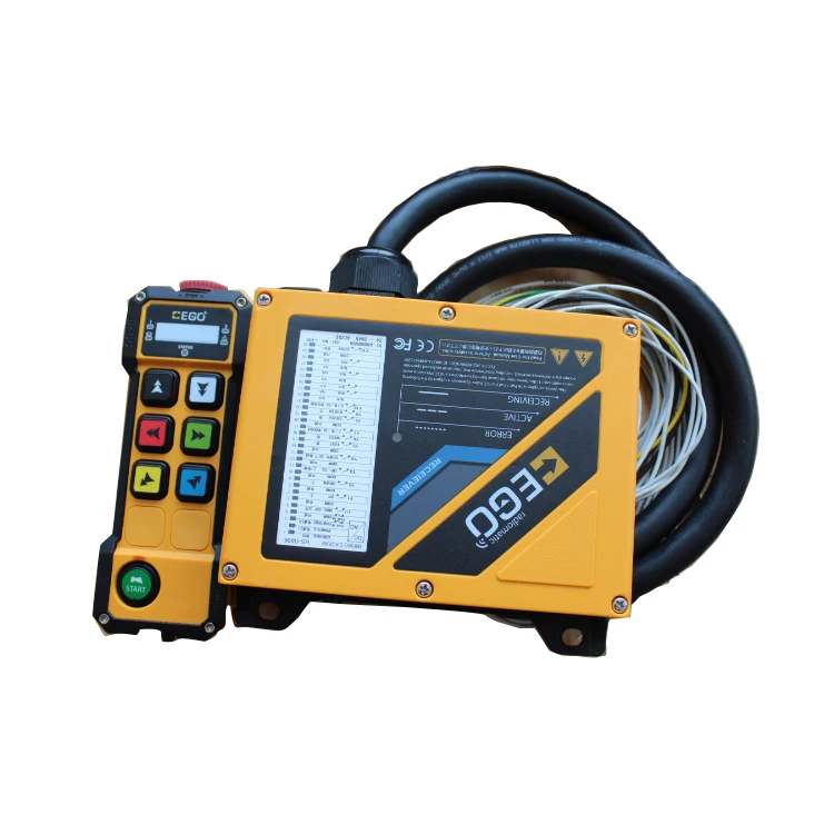 

G606 wireless remote control for crane, Orange red