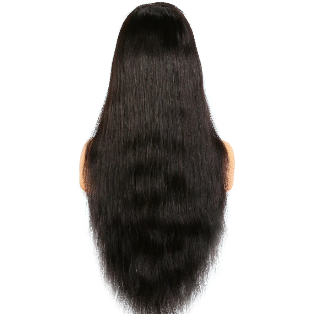

Premier indian remy hair 150% heavy density pre plucked hairline deep bleached knots full lace wig transparent lace