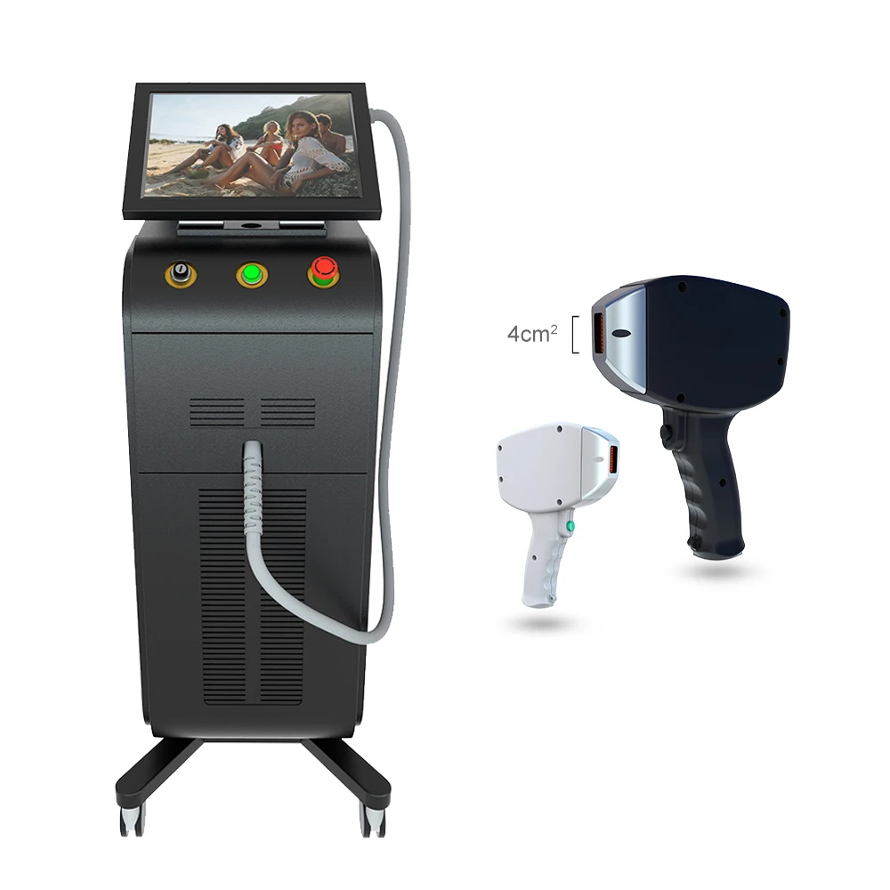 

HUAMEI Diode laser for hair removal soprano titanium equipment with TUV medical CE 3IN1 755/808/1064nm, Optional