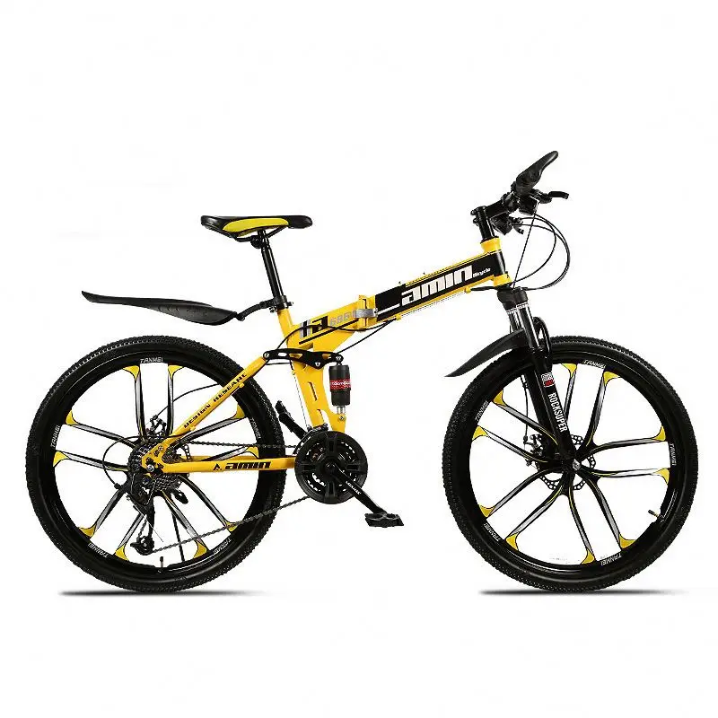 

Convenient folding bike mountain With Good product quality, Black/red/blue