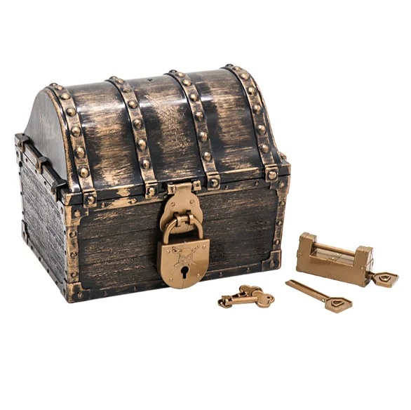 新的万圣节玩具塑料海盗胸部珠宝宝盒 - buy treasure box,treasure c