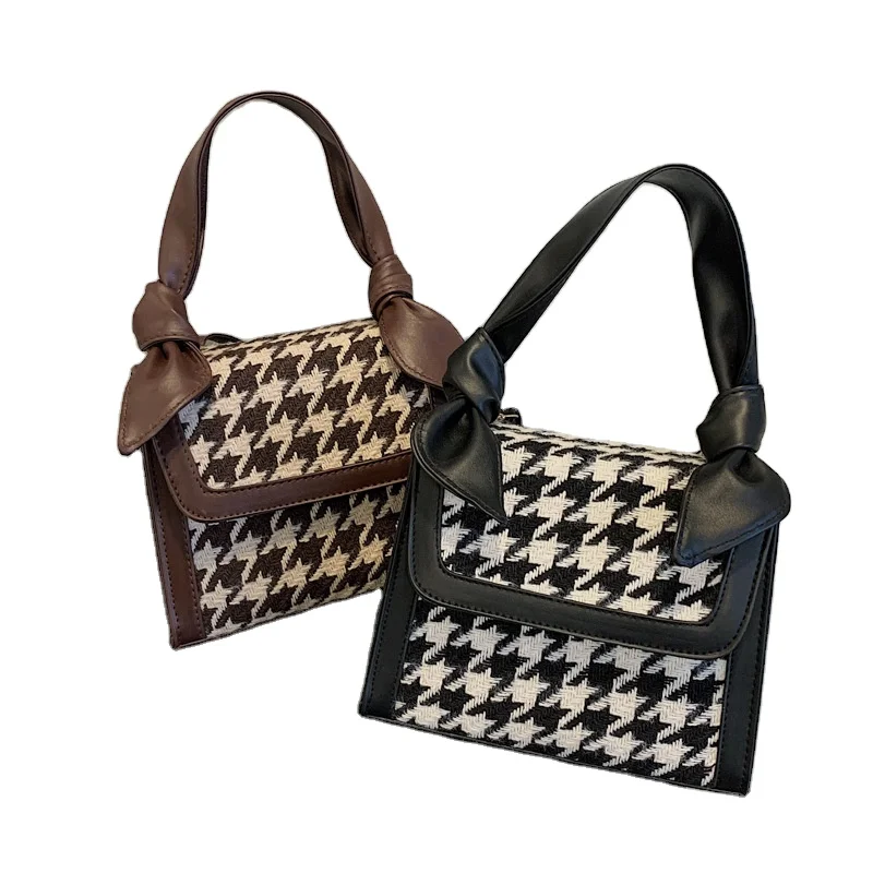 

Fashion women's bag 2022 new checked handbag simple single Shoulder Bag Messenger Handbag