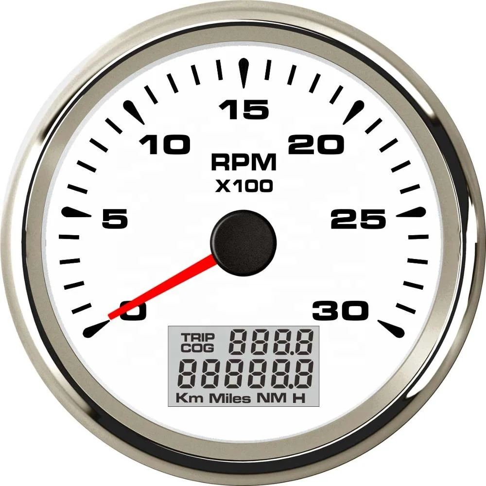 

85mm REV Counter 3000RPM With Tripmeter Hourmeter For Gasoline Diesel Engine Tachometer, Ws